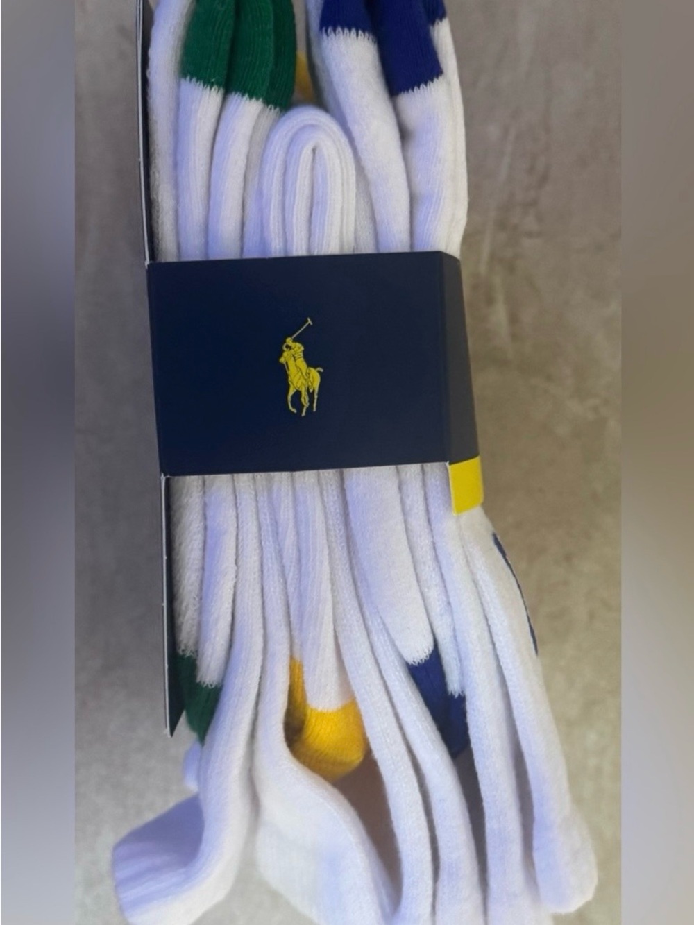 Polo Ralph Lauren Logo Athletic Crew Sock 6-Pack - Picture 6 of 9